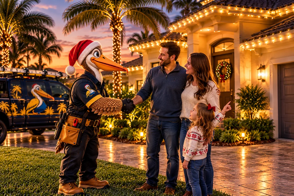 Pelican installer greeting a homeowner